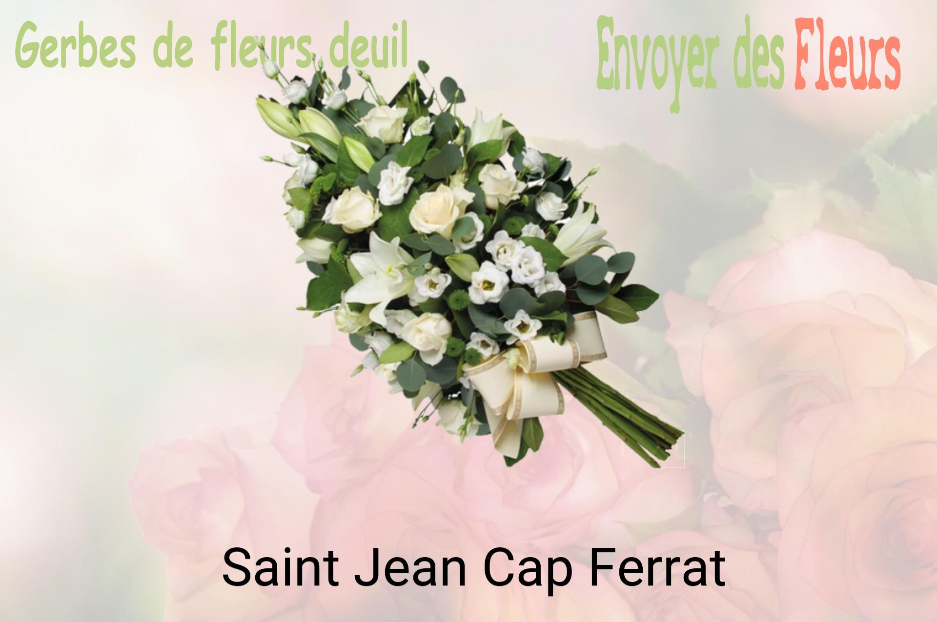 Gerbe de fleurs de deuil livrée à Saint-Jean-Cap-Ferrat